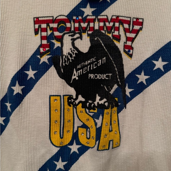 Tommy Hilfiger vintage y2k USA women’s shirt size large - Picture 3 of 5